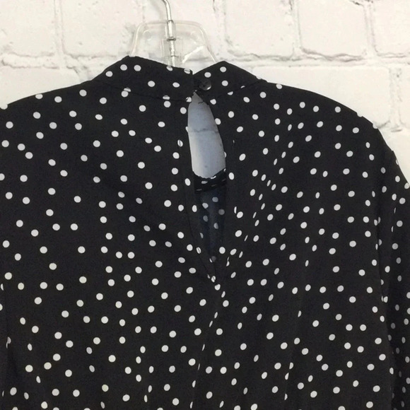 Flowy Polka Dot LS Spring Dress size 6 - Picture 5 of 5
